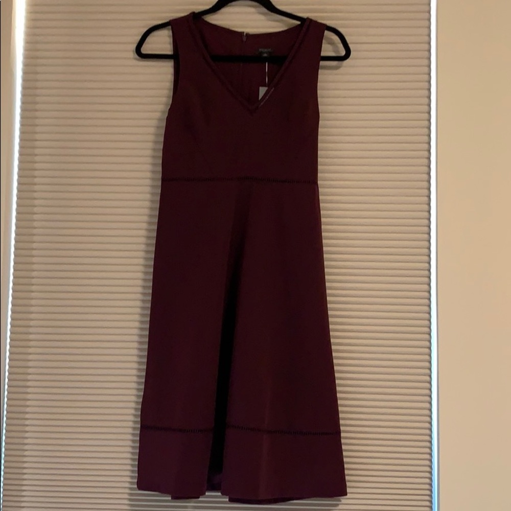 Ann Taylor Burgundy Dress